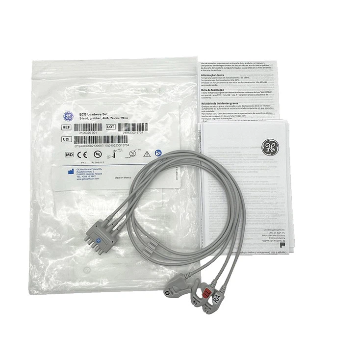 الأصلي GE ECG Leadwire 3- Lead Grabber 2106390-001