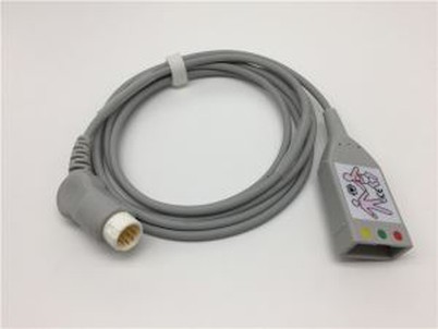 Philips 12 Pin ECG Trunk Cable 3 Leads