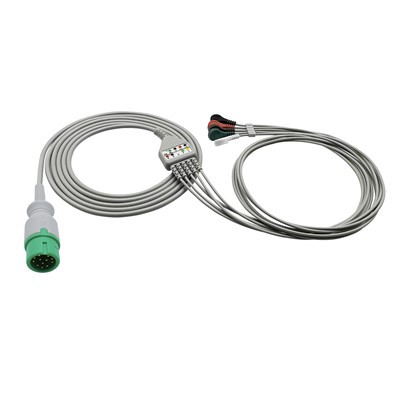 كابل Comen 12pin متوافق مع التوصيل المباشر لتخطيط القلب